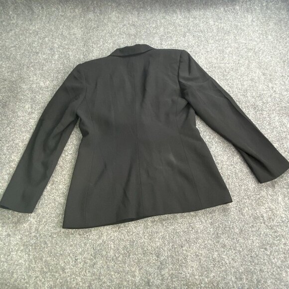 Le Suit Blazer Womens‎ 6 Black 2 Button Lined Career Jacket Office Professional - Picture 6 of 12